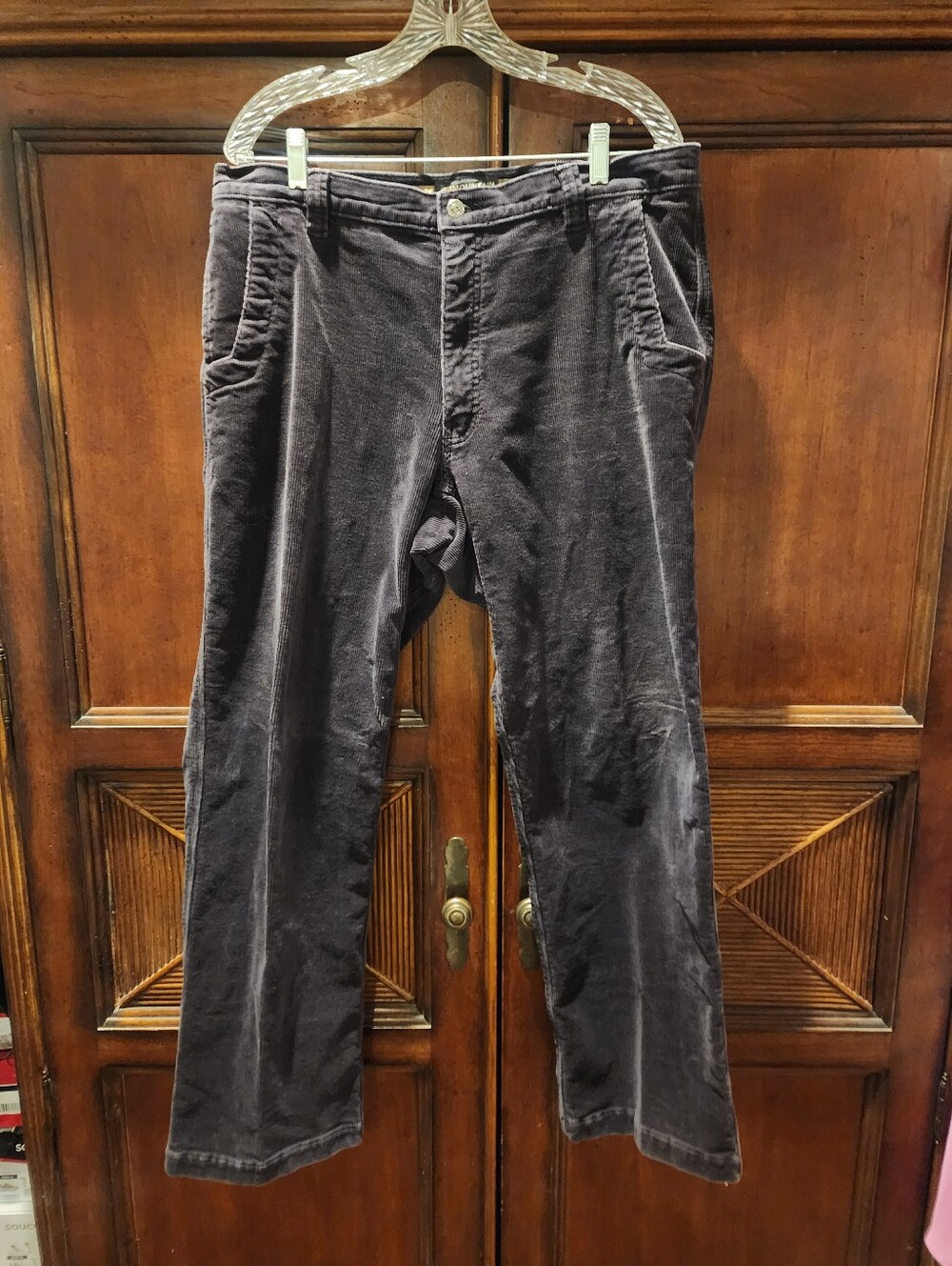 Mens Mountain Khakis Canyon Cord Pants Dark Gray 38x30